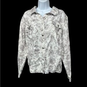 Lucy & Laurel linen jacket size 3X